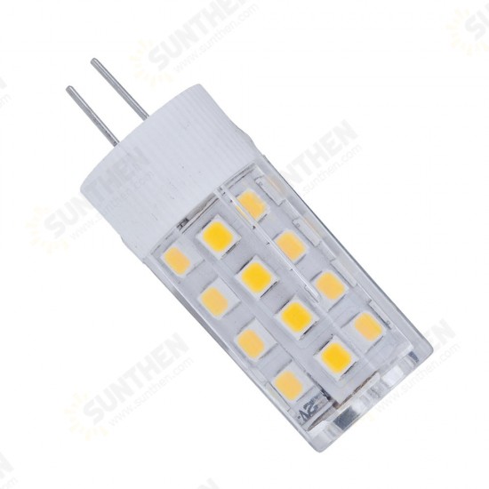 AC/DC12V G4 3W SMD2835 No Flicker Ceramic 35LED Corn Light Bulb for Chandelier Indoor Home Use