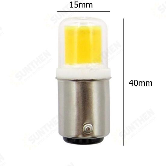 DC12V Dimmable BA15D 5W 450LM COB LED Light Bulb for Car Lamp Table Night Light