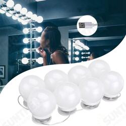 DC5V USB Hollywood Style LED Mirror Makeup Party Light with 8 Dimmable White Bulb for Dressing Room DC5V USB Hollywood Style LED Mirror Makeup Party Light with 8 Dimmable White Bulb for Dressing Room