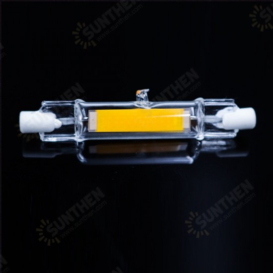 Dimmable 78MM AC220-240V 5W R7S LED COB Light Bulb Glass Tube for Floodlight Halogen Replacement