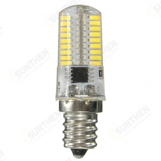 Dimmable E17 E11 E12 BA15D G4 G8 G9 3W 72 SMD 4014 LED Warm White White Corn Bulb Light AC220V