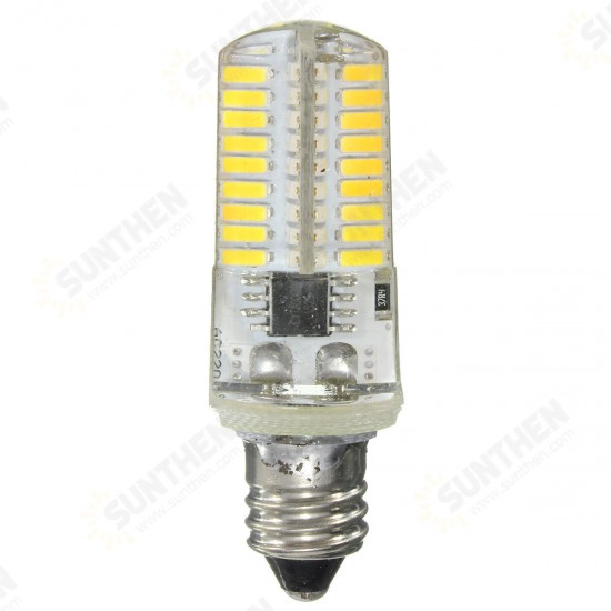 Dimmable E17 E11 E12 BA15D G4 G8 G9 3W 72 SMD 4014 LED Warm White White Corn Bulb Light AC220V