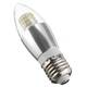 Dimmable E27 E12 E14 7W 60 SMD 3014 LED Warm White White Sliver Candle Lamp Bulb AC 220V Dimmable E27 E12 E14 7W 60 SMD 3014 LED Warm White White Sliver Candle Lamp Bulb AC 220V