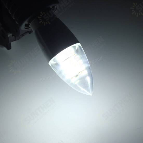 Dimmable E27 E12 E14 7W 60 SMD 3014 LED Warm White White Sliver Candle Lamp Bulb AC 220V Dimmable E27 E12 E14 7W 60 SMD 3014 LED Warm White White Sliver Candle Lamp Bulb AC 220V