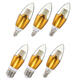 Dimmable E27 E14 E12 7W 60 SMD 3014 LED Pure White Warm White Candle Light Lamp Bulb AC110V