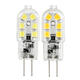 Dimmable G4 2W SMD2835 Warm White Pure White 12 LED Light Bulb DC12V