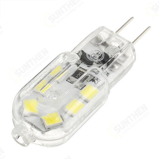 Dimmable G4 2W SMD2835 Warm White Pure White 12 LED Light Bulb DC12V