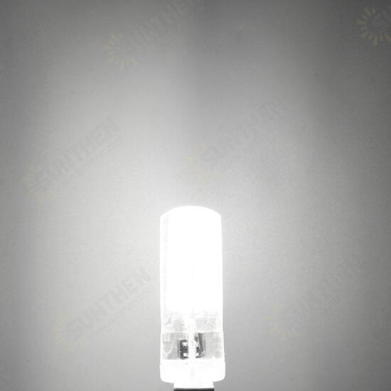 Dimmable G4 G9 5W Silicone Warm White Pure White LED COB Light Bulb Chandelier Lamp AC220V