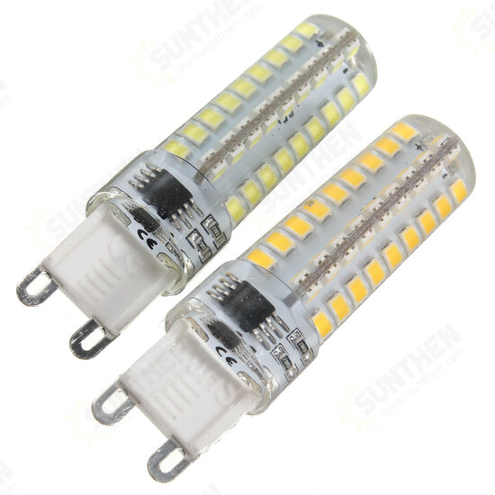 Dimmable G9 5W 72 SMD 2835 370Lm LED Ceramics Cover Corn Bulb AC 110V