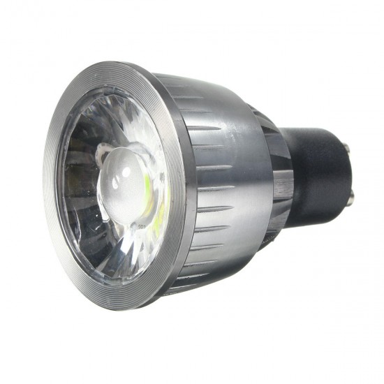 Dimmable GU10 5W 550Lm LED Pure White Warm White Plastic&Aluninum Spot Lightting Bulb AC110V AC220V