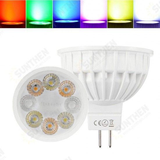 Dimmable MR16 4W RGBCCT LED Spot Lightt Lamp Bulb for Home AC/DC12V