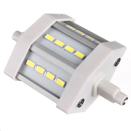 Dimmable R7S 5W 78mm 12 LEDs AC 220V White/Warm White LED Light Bulb