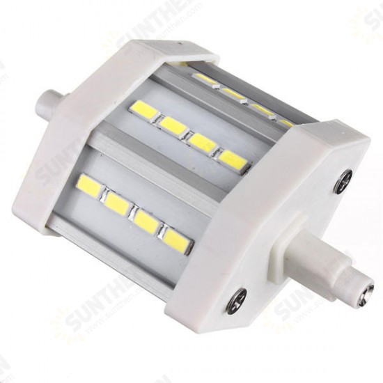 Dimmable R7S 5W 78mm 12 LEDs AC 220V White/Warm White LED Light Bulb