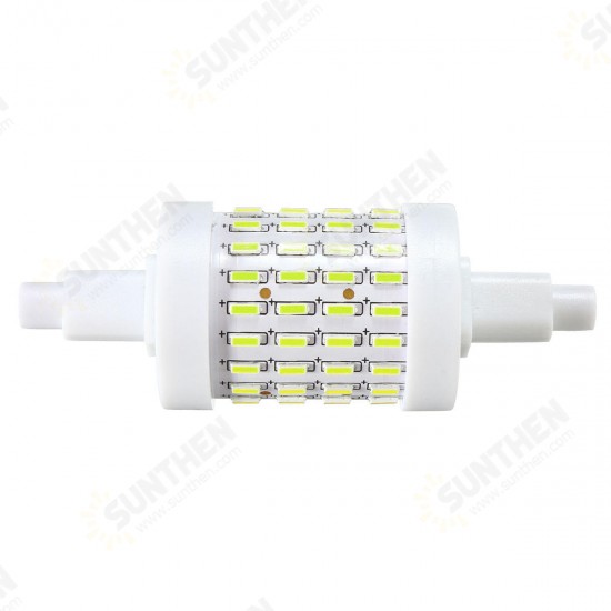 Dimmable R7S 78mm 5W 72 SMD 4014 350Lm Pure White Warm White LED Corn Light Bulb AC85-265V