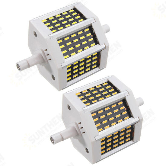 Dimmable R7S 78mm 8W 60 SMD 4014 LED Black Plate Warm White White Lamp Light Bulb AC220V/AC110V