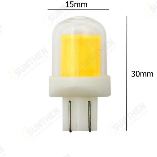 Dimmable T10 5W 450LM COB LED Light Bulb for Car Lamp Table Night Light DC12V