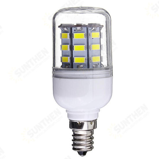 E12 3.5W 5730 SMD 30LED Corn Bulb 360° Pure White Warm White Indoor Lighting AC110V