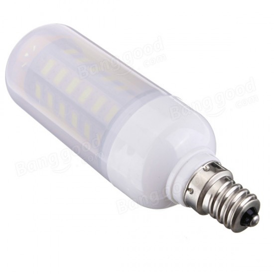 E12 5W 48 SMD 5730 AC 220V LED Corn Light Bulbs With Frosted Cover