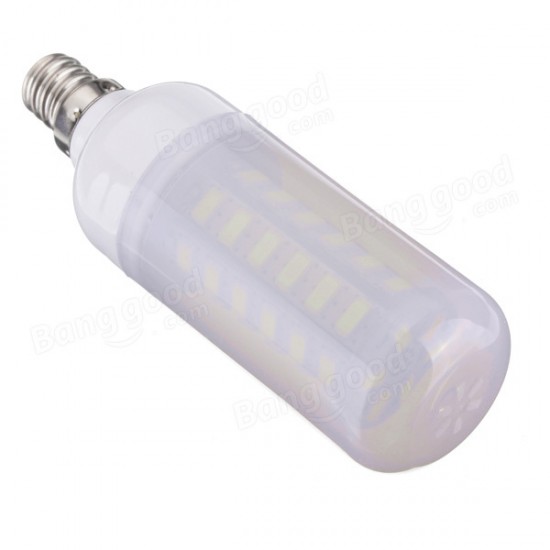 E12 5W 48 SMD 5730 AC 220V LED Corn Light Bulbs With Frosted Cover