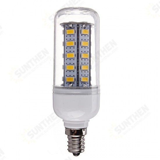 E12 7W 650LM White/Warm White 5730 SMD 36 LED Corn Light Bulb 110V