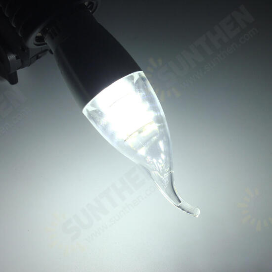 E14 E12 E27 7W 60 SMD 3014 LED White Warm White Glass Candle Lamp Bulb Non-Dimmable AC 85-265V