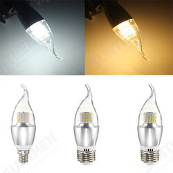 E14 E12 E27 7W 60 SMD 3014 LED White Warm White Glass Candle Lamp Bulb Non-Dimmable AC 85-265V E14 E12 E27 7W 60 SMD 3014 LED White Warm White Glass Candle Lamp Bulb Non-Dimmable AC 85-265V