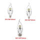 E14 E12 E27 7W 60 SMD 3014 LED White Warm White Glass Candle Lamp Bulb Non-Dimmable AC 85-265V