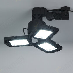 E26 60W 120LED Garage Light Bulb Foldable Fan Industrial Workshop Ceiling Lamp 85-265V E26 60W 120LED Garage Light Bulb Foldable Fan Industrial Workshop Ceiling Lamp 85-265V