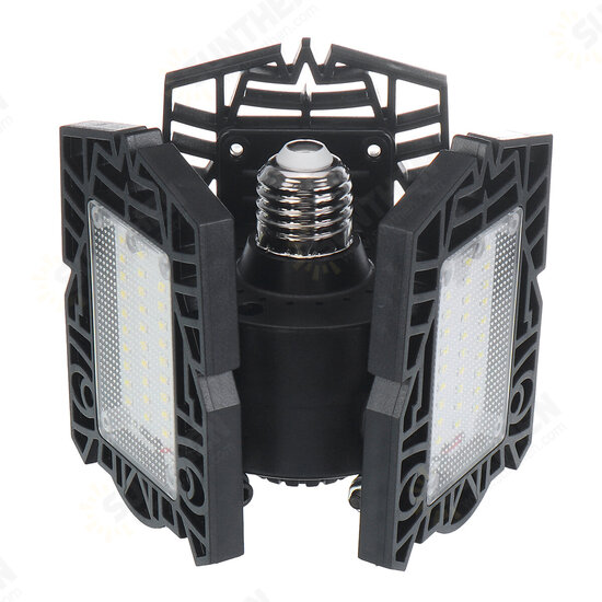 E26 60W 120LED Garage Light Bulb Foldable Fan Industrial Workshop Ceiling Lamp 85-265V