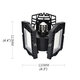 E26 60W 120LED Garage Light Bulb Foldable Fan Industrial Workshop Ceiling Lamp 85-265V