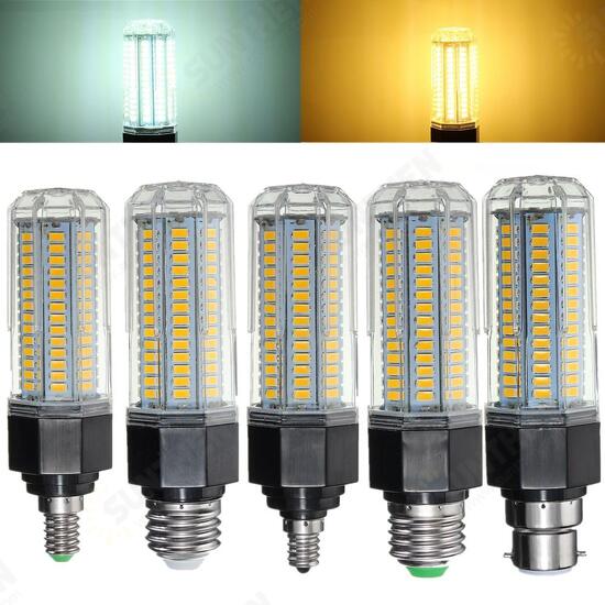 E27 B22 E26 E12 E14 15W 5730 SMD LED Corn Light Lamp Bulb Non-Dimmable AC110-265V