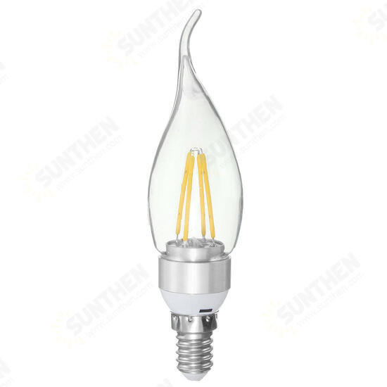 E27 E14 E12 B22 B15 3.5W 4LEDS Pull Tail Edison Pure White Warm White Light Lamp Bulb AC220V