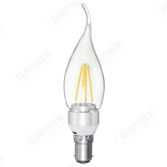 E27 E14 E12 B22 B15 3.5W 4LEDS Pull Tail Edison Pure White Warm White Light Lamp Bulb AC220V