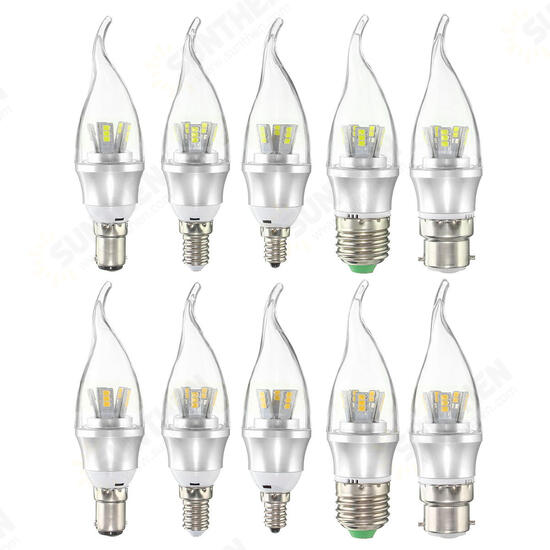 E27 E14 E12 B22 B15 6W 25 SMD 2835 LED Pure White Warm White Filament Light Lamp Bulb AC85-265V