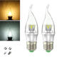 E27 E14 E12 B22 B15 6W 25 SMD 2835 LED Pure White Warm White Filament Light Lamp Bulb AC85-265V