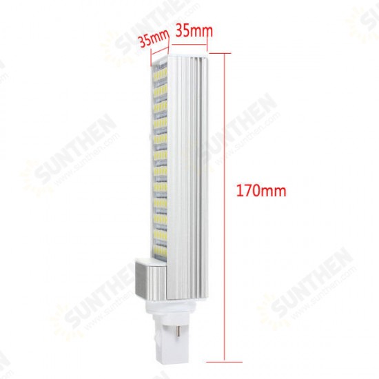 G23 12W 60 SMD 5050 LED Light Non-Dimmable Warm White/White Bulb 85-265V