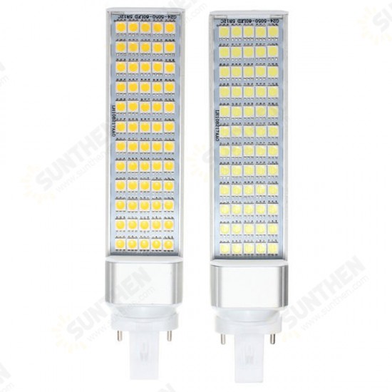 G23 12W 60 SMD 5050 LED Light Non-Dimmable Warm White/White Bulb 85-265V