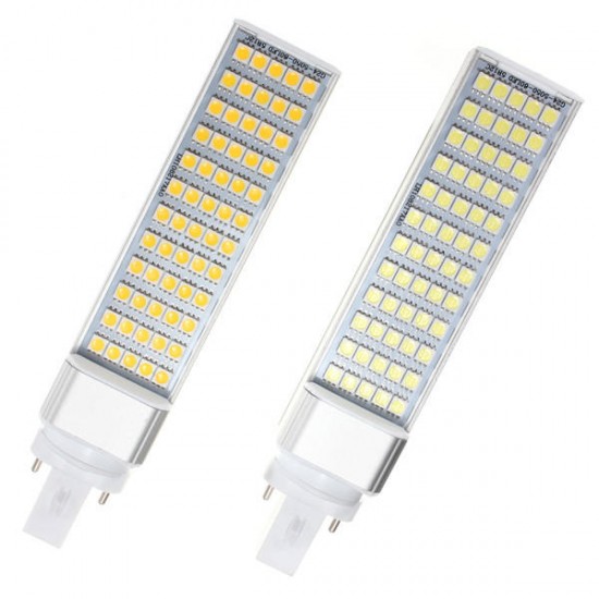 G23 12W 60 SMD 5050 LED Light Non-Dimmable Warm White/White Bulb 85-265V