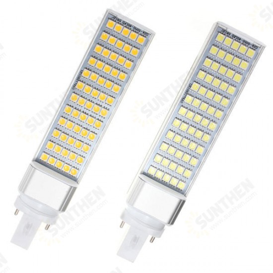 G23 12W 60 SMD 5050 LED Light Non-Dimmable Warm White/White Bulb 85-265V