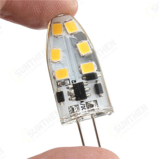 G4 2W 12 SMD2835 LED Household Light Dimmable Lamp White/Warm White AC/DC12V