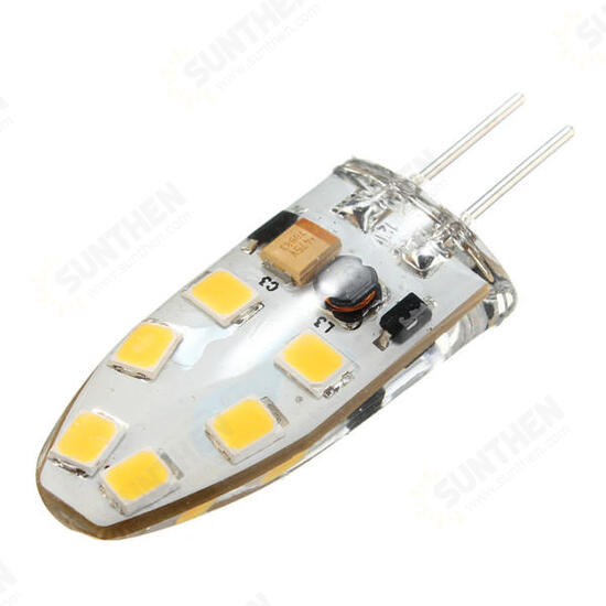 G4 2W 12 SMD2835 LED Household Light Dimmable Lamp White/Warm White AC/DC12V