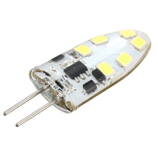 G4 2W 12 SMD2835 LED Household Light Dimmable Lamp White/Warm White AC/DC12V