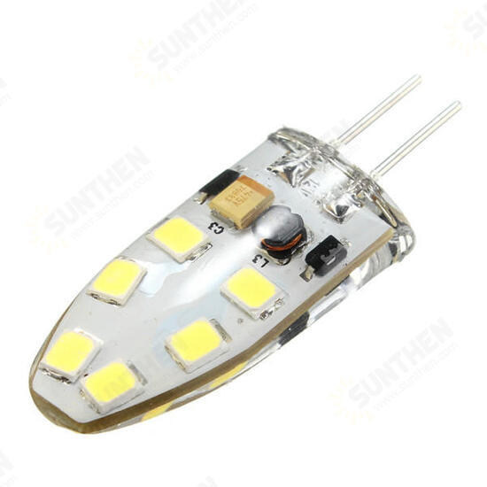 G4 2W 12 SMD2835 LED Household Light Dimmable Lamp White/Warm White AC/DC12V