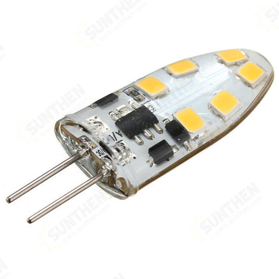 G4 2W 12 SMD2835 LED Household Light Dimmable Lamp White/Warm White AC/DC12V