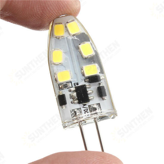 G4 2W 12 SMD2835 LED Household Light Dimmable Lamp White/Warm White AC/DC12V