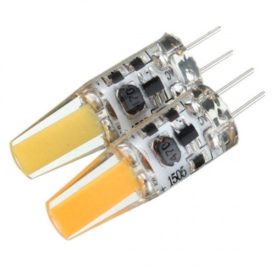 G4 2W COB Filament LED Spot Lightt Bulb Lamp Warm/Pure White AC/DC 10-20V