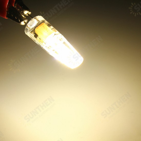 G4 2W COB LED Crystal Light Silicone Bulb Pure White Warm White Cold White Lamp For Home DC 12V