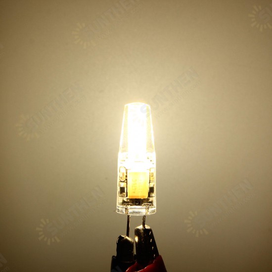 G4 2W COB LED Crystal Light Silicone Bulb Pure White Warm White Cold White Lamp For Home DC 12V