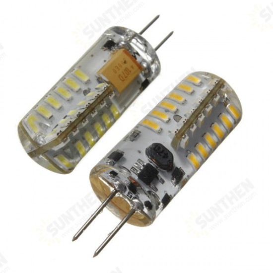 G4 3W White/Warm White 48 SMD 3014 12V LED Corn Light Bulb