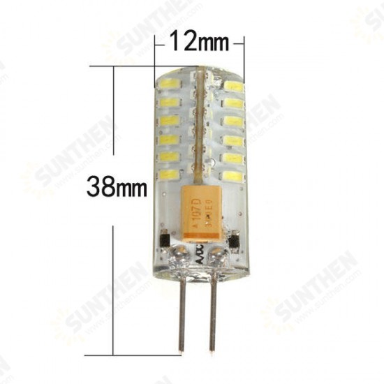 G4 3W White/Warm White 48 SMD 3014 12V LED Corn Light Bulb